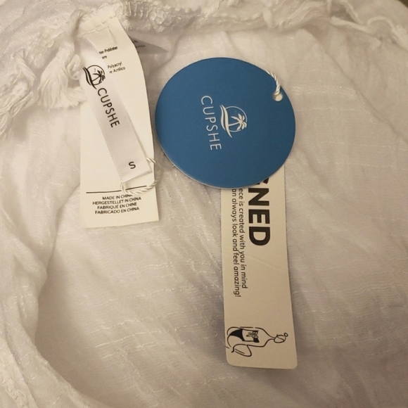 Cupshe Rosemary Tassel Trim Split Kimono Size S - Picture 3 of 4